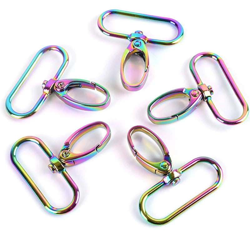 Factory Wholesale Supply Various Size Rainbow Color Metal Trigger Snap Hook Metal Hook for Bag Strap