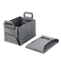 Eco Friendly Customization Felt Storage Basket Organizer Car Storage Box Toy Storage Bin With Handles
