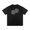 Manufacturer Custom Men Oversized Tshirt Street Wear Rhinestone Bling Heat Transfer Designs for T Shirts Men