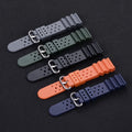LAIHE Fashion Sport Silicone Watch Band Quick Release FKM Rubber Strap 20mm 22mm 24mm Oval Punch Sustainable Charm Type