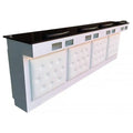 KAVANCE Model 087 Beauty Salon Equipment Modern Style Custom Wood Glass Top 2-3 Seats Nail Bar Table Manicure Dust Collector