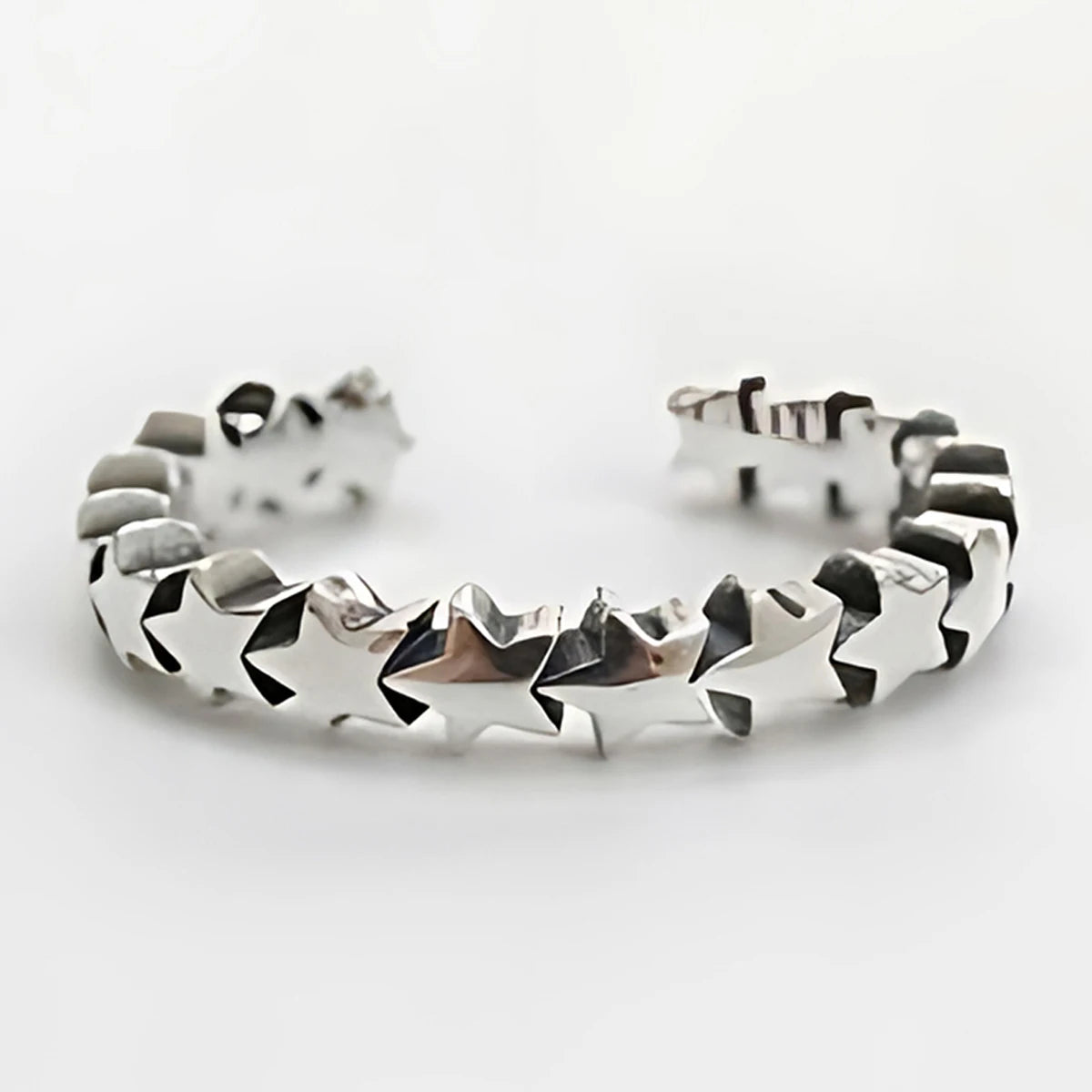 Vintage Star Band Ring for Womens Adjustable Pentarcle Rings Custom 925 Sterling Silver Fine Designer Jewelry Wholesale