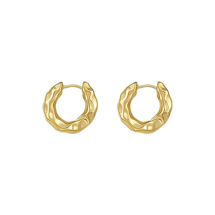 Factory Wholesale 925 Sterling Silver Simple Round Shape Hoop Earrings for Women Fashion Jewelry 2023