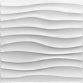 White Polish 3D PVC Wall Panel Customizable Color Geometric Pattern Waterproof for Household Hotel Use-1.64x1.64ft Background