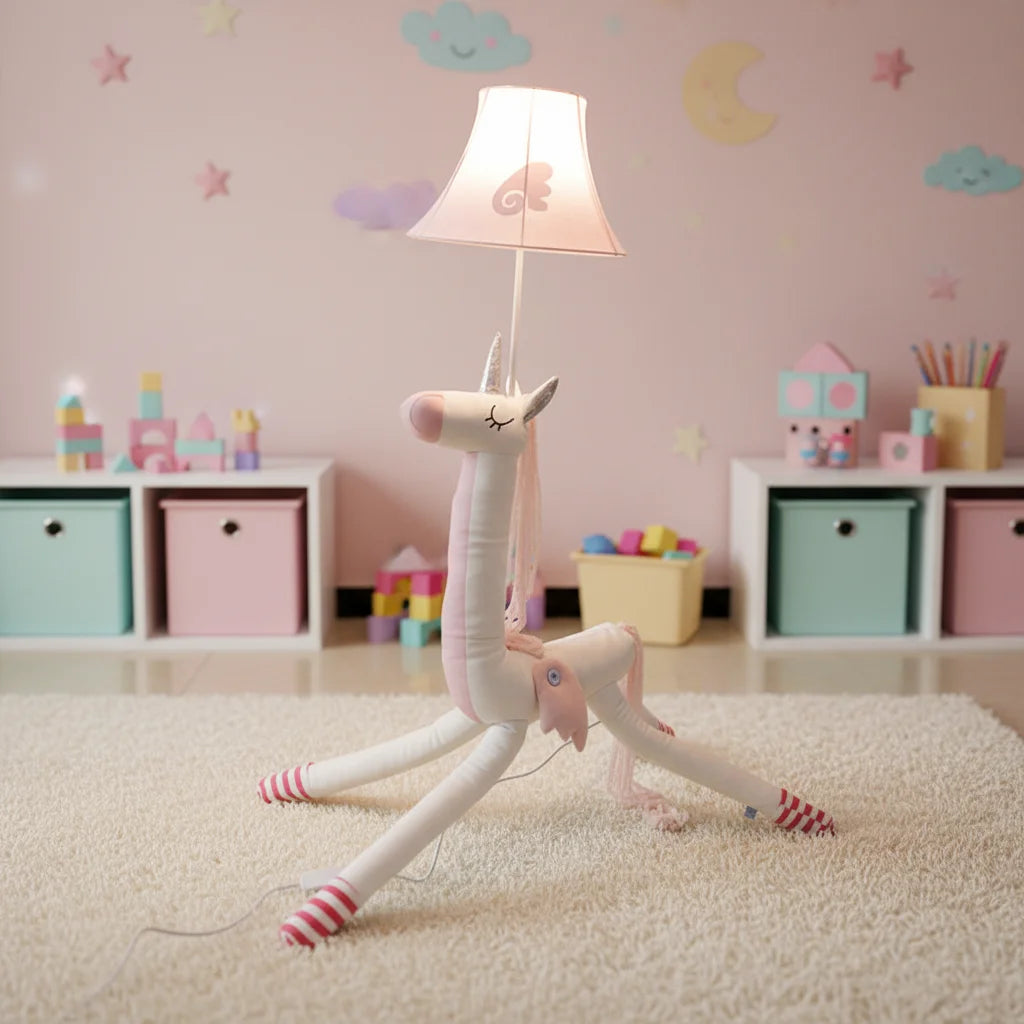 Contemporary Floor Lamps Modern Led Creative Cute Children Room Bedroom Lamp Living Room Decoration Warm Animal Shape Stand Lamp