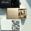Custom Private Label 100% Pure Mulberry Silk Scrunchies Set Bulk Hair Accessories Satin Silk Hair Scrunchies