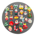 100Pcs Mini Christmas Decorations Xmax Flatback Candy Cane Slime Charm Ornaments Fit Phone Case Decoration DIY Hair Bows Center