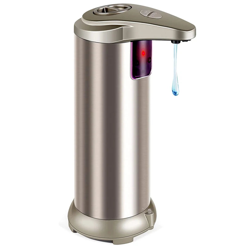 Waterproof Stainless Steel Intelligent Automatic Sensor Liquid Soap Dispenser 3-Year Warranty Modern Design for Hotel Bathroom