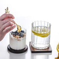 2022  Hot Selling Wholesale Heat-resistant Tumbler Glass Household Vertical Ribbed Pattern Glass Water Cup