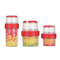 Silicone Breakfast Food Container Plastic Cups with Lid and Spoon for Overnight Oats Cereal Salad Office Use Free Sample