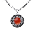 New Model Fashion Custom Design Natural Carnelian Gemstone Pendant Necklace Girl Party Jewelry Gifts