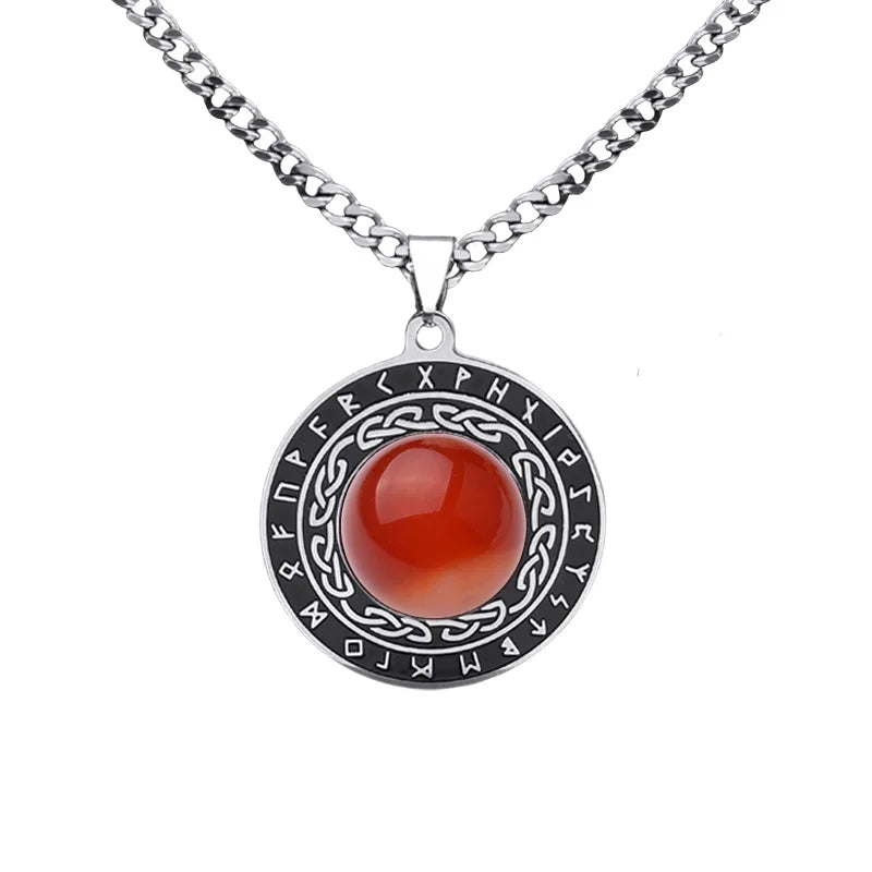 New Model Fashion Custom Design Natural Carnelian Gemstone Pendant Necklace Girl Party Jewelry Gifts