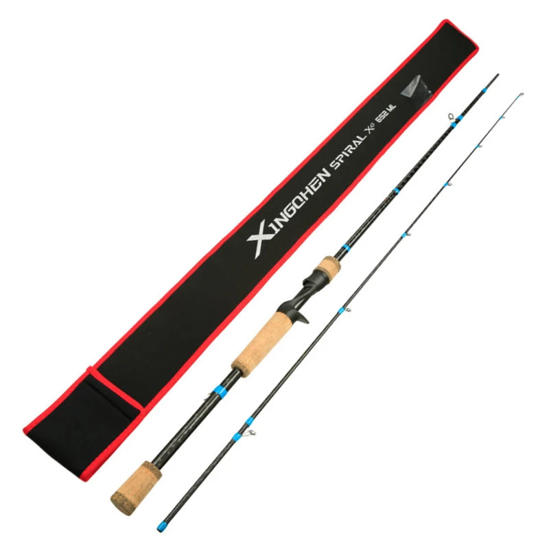 1.95m 2.08m Spinning Baitcasting  Carbon Fiber Fishing Rods ML Haste De Carbono Para Varas De Pesca