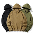 Men's Hoodies Men Plus Size Men's Hoodies and Sweatshirts 1/4 Zipper Pullover Hooded Sweatshirt Long Sleeve Thicker Tshirt