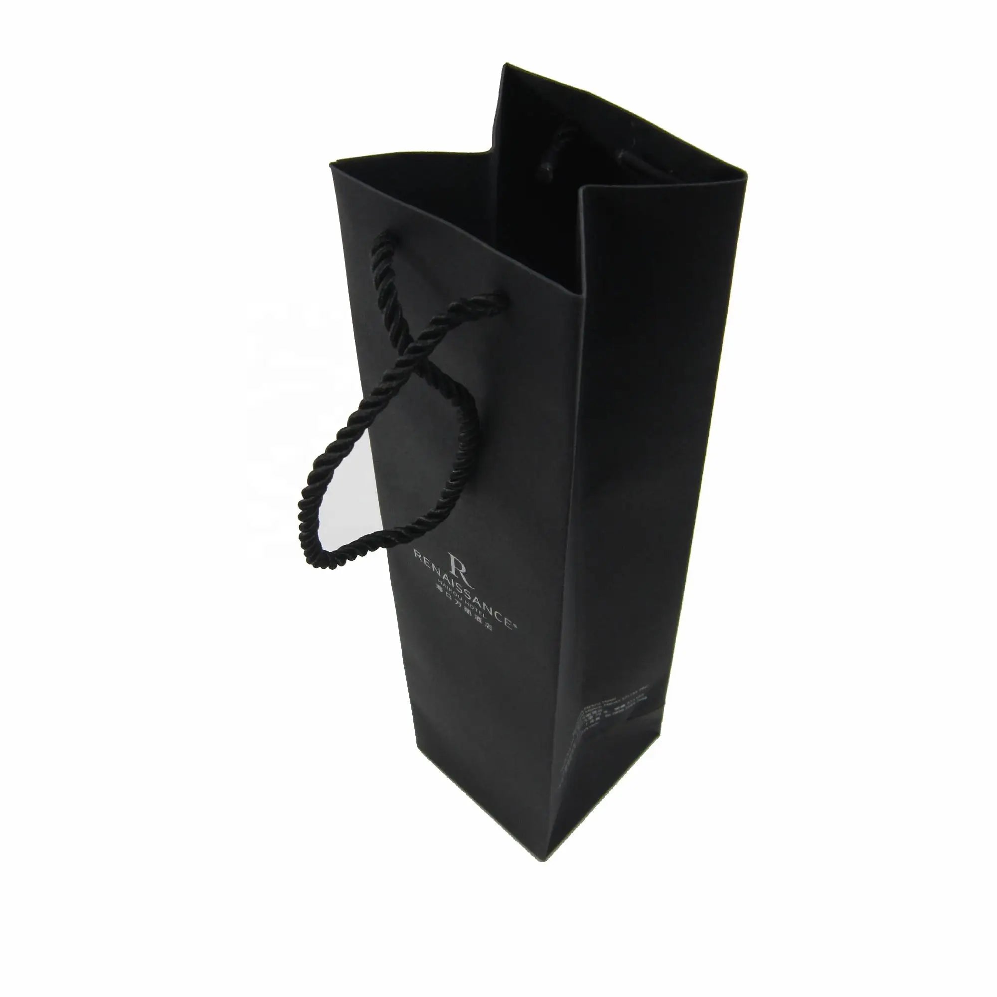 High-quality Eco-Friendly Recyclable Biodegradable Durable Reusable Luxury Paper Bag Cotton Rope Handle Custom Logo for