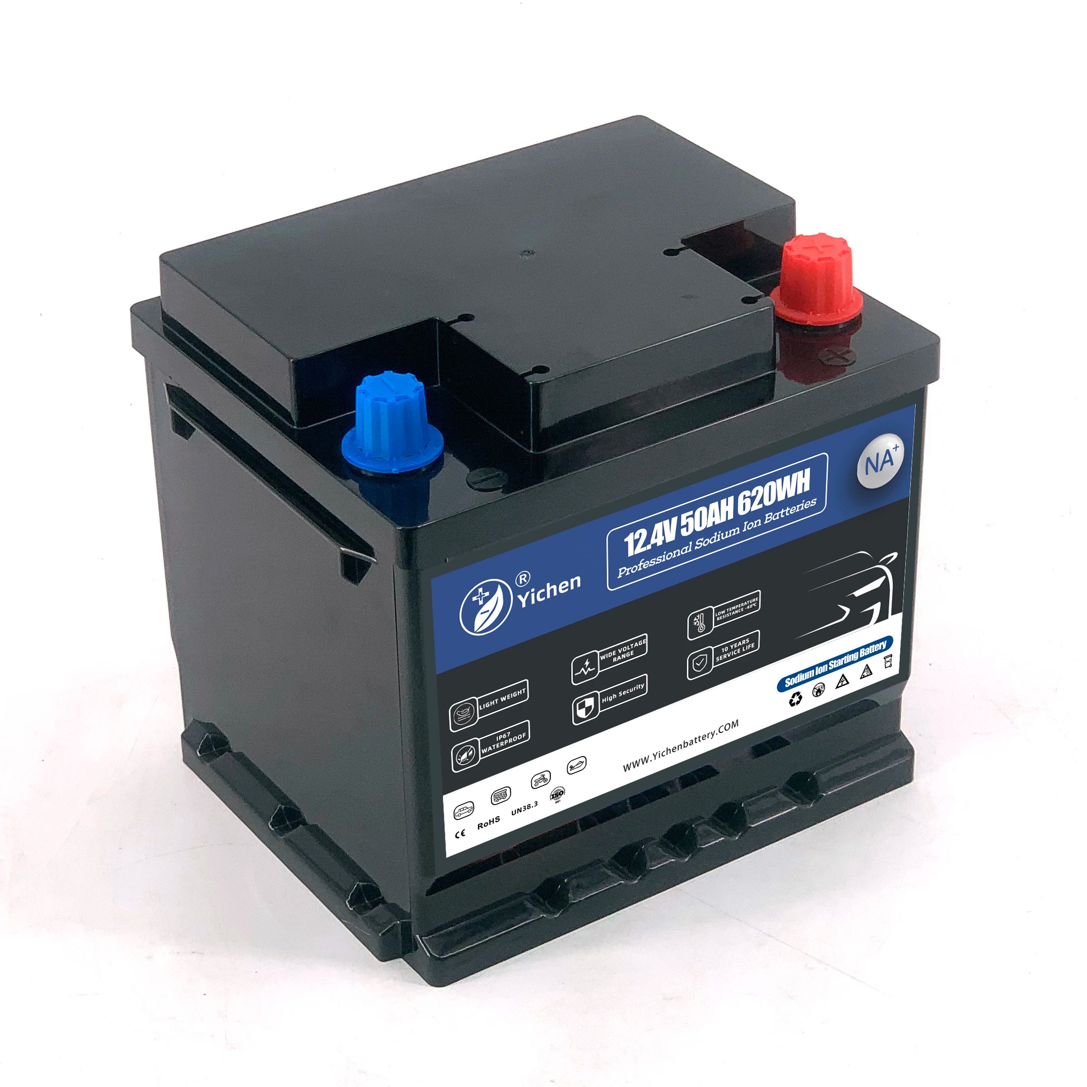 High-Performance 12.4V 60Ah Sodium-Air Car Starter Battery with 1400CCA and 3000 Cycles