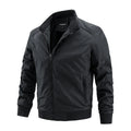 Custom Logo Casual Stylish Waterproof Breathable Windproof Winter Plus Size Men's Bomber Jacket with Zipper Closure