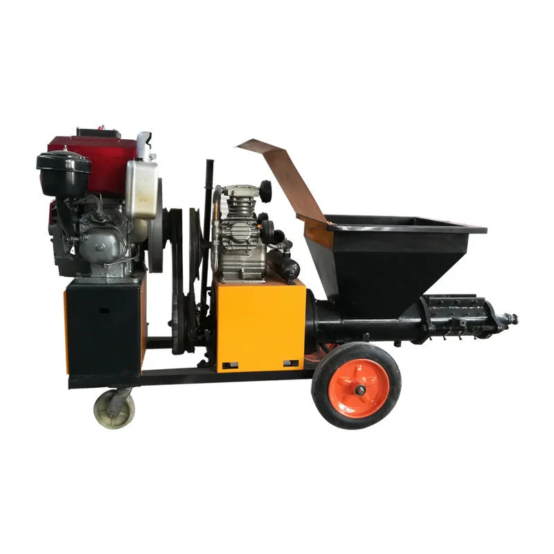 The New Listing Cement Sand Plaster Spray Mesh Automatic Rendering Finishing Construction Wall Plastering Machine China Price