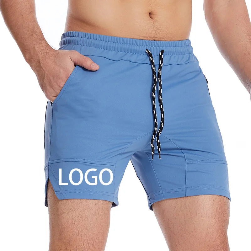 Men'S Summer Polyester Solid Knee Length Breathable Basketball Pockets Gym Sports Men'S Shorts