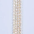 Zhuji Natural White 5-6mm Near Round Freshwater Pearl Strands for Jewelry Making
