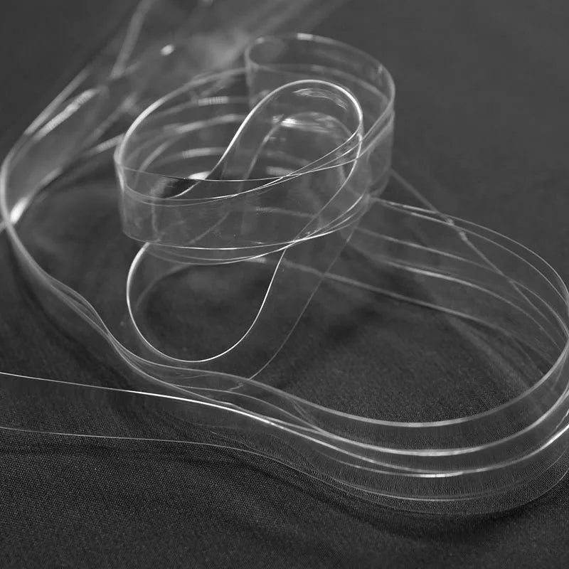 High Elasticity Waterproof Windproof clear 10mm Elastic Tpu Mobilon Tape for Backpacks Outdoor Covers Pet Clothing DIY Craft