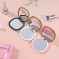 Travel Beauty Cosmetic Tool Portable Makeup Mirror Magnify Foldable Double Pocket Small Makeup Handheld Beauty Mirrors