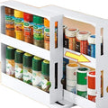 Multi-Layer Kitchen Seasoning Spice Rack Plastic Multi-Function Sliding Storage Rack Rotatable Multi-Level Display for Efficient