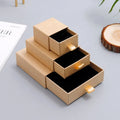 Private Label Jewelry & Bracelet Box with Custom Logo ArtPaper/Cardboard Material Embossed Printing Drawstring Closure