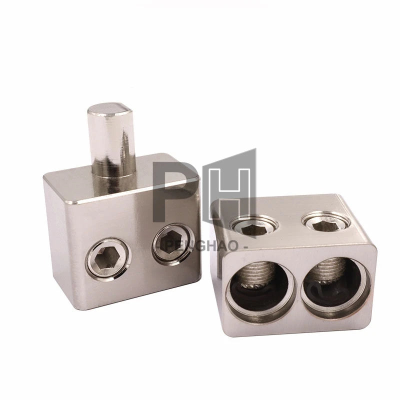 Car Audio Amplifier Power Cord Plug Battery One Divided Into Two Pure Copper Cable Separator High Power Supply Terminal