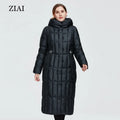 Hot Sale Women Parkas With Rabbit Fur Collar Womens Long Puffer Coat Long Warm Plus Size Coat Winter Clothes for Women