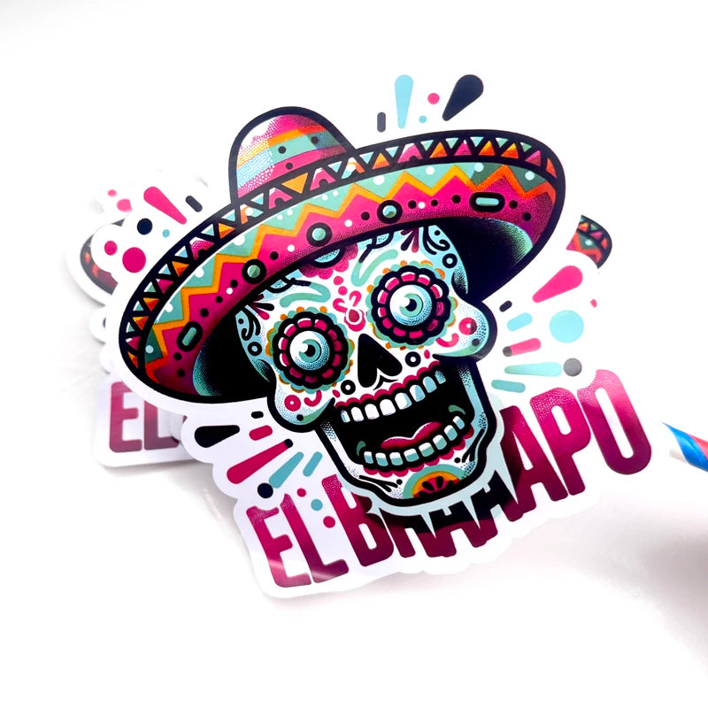 Promotional Adhesive Sticker Free Sample Custom Printing Label Gloss Vinyl Waterproof Die Cut Stickers