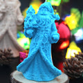Nicole Handmade Christmas Santa Claus Food Grade Silicone Eco-Friendly Candle Mould Home Decoration Wax Candle Molds for
