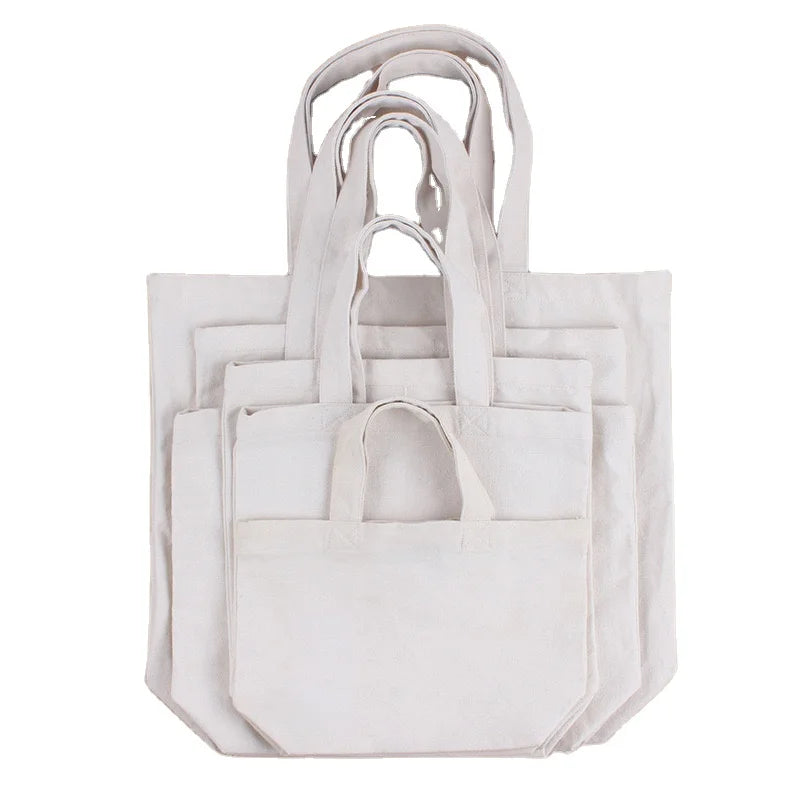 Customized Eco-friendly Organic Muslin 100% Cotton Canvas Tote Bag Promotional Gift with Blank Logo Printed for Shopping