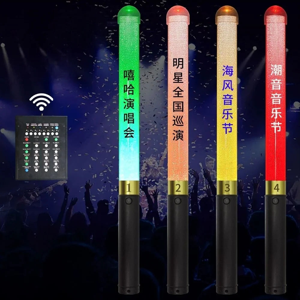 Annual Party Light Stick with 15 Color LED Flashing DMX Remote Control for Graduation & Ramadan OEM Party Supplier