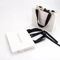 Custom Multi Luxury Clothing White Paper Bag Shopping Packaging Paper Bags With Your Own Logo