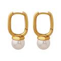 Designer Luxury Fashion Jewelry Earrings Stainless Steel Glass Pendant Earrings