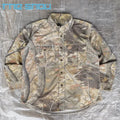 Custom Outdoor Clothing Print Long Short Sleeve T-shirt Hunting Hiking Camping Dtg Printing Graphic Real Tree Camo Shirts Men
