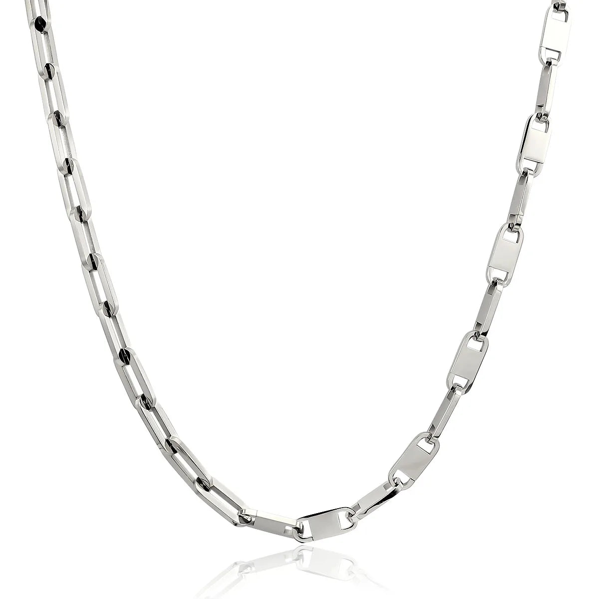 2021 Big Oval Link Necklace for Women Choker Necklace Collar European Style Charm Statement Necklace