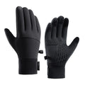 Men's Thickened Two-Finger Touch Screen Riding Gloves Anti-Slip Leakage Resistant for Winter Outdoor Cycling Autumn/Winter