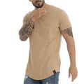 Custom Streetwear Cotton t Shirt 240 Gram Tshirt Curve Hem Blank Mens Sportswear t Shirts