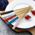 23cm China Sushi Stainless Steel 304 Eco-Friendly Classic Style Square Custom Chopsticks with Customized Logo