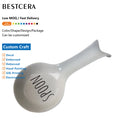 BESTCERA Small MOQ Ready to Ship Ceramic Spoon Holder Utensil Rest for Kitchen Counter Stove Top Ceramic Spoon Rest