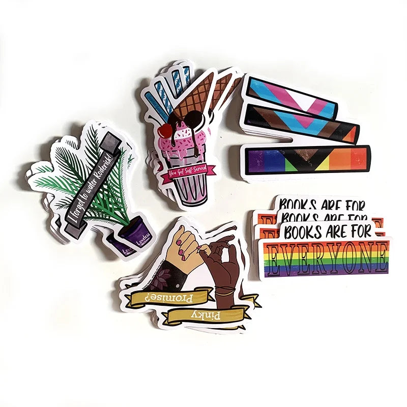 Custom Waterproof PVC Laptop Die Cut Stickers Cartoon Individual Die Cut Stickers