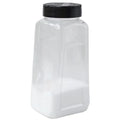 32oz Food Grade Clear PET Plastic Container Jars Trapezoid Shaped Shaker Lids Eco-Friendly for Kitchen Spice Storage XJR Brand