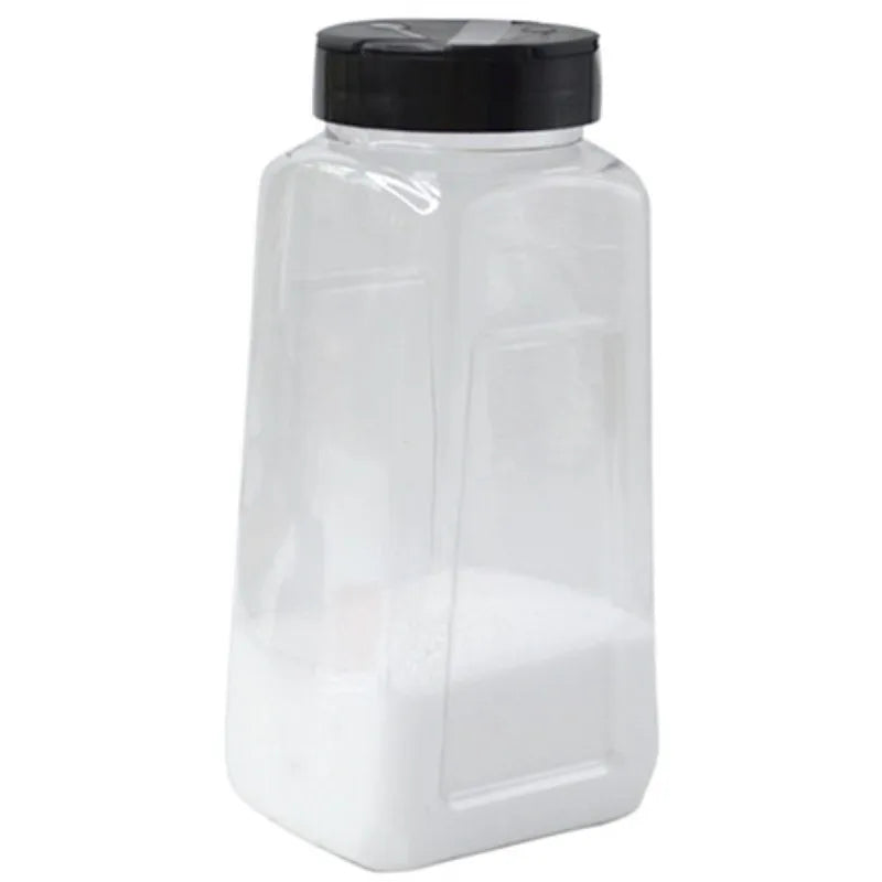 32oz Food Grade Clear PET Plastic Container Jars Trapezoid Shaped Shaker Lids Eco-Friendly for Kitchen Spice Storage XJR Brand