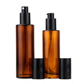 Custom Clear Amber Brown Glass Perfume Bottle 50ml Volume Dropper Sealing Unique Design Perfume Cosmetic Bottles Packaging