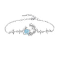 925 Pure Silver Original Star Rose Lady's Bracelet Bohemian Star Flower Hand Bracelet Minimalist Luxurious Wedding Jewelry