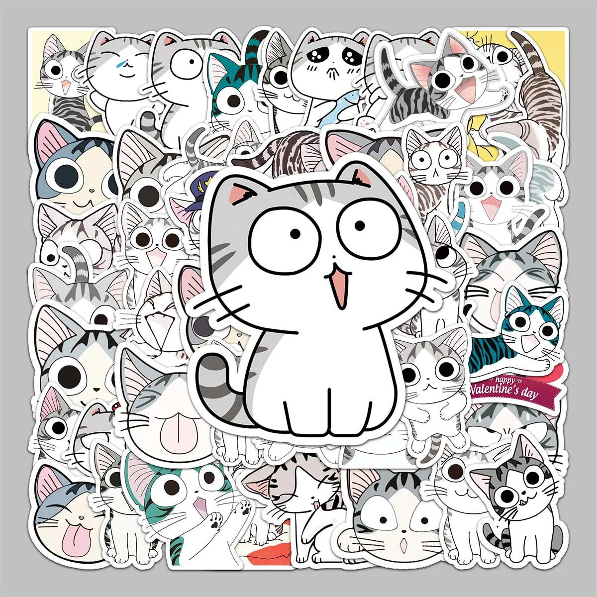 53PCS Factory Wholesale Cartoon Animation Creative Decorative Graffiti Chi's Sweet Home Stickers Scooter Charger Stickers