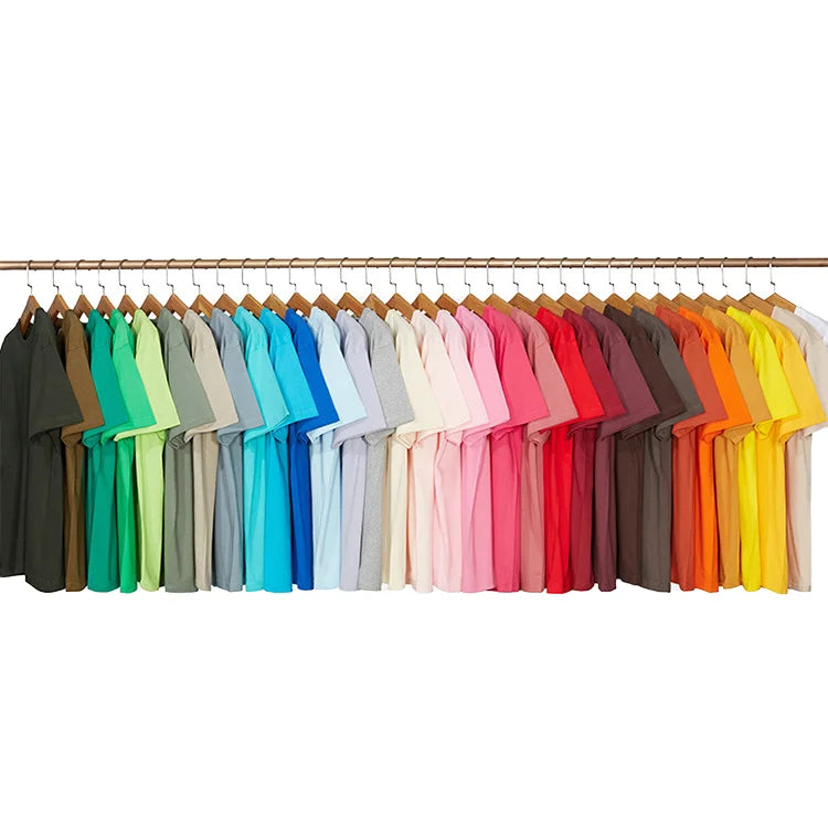 Wholesale Custom Heavyweight Oversized Tee Shirt Round Neck Line Tshirt  Black Plain t Shirt for Men