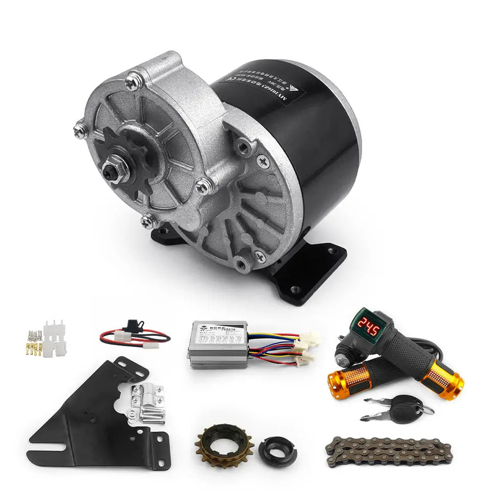 L-faster DIY Hot Sale 250w Right Electric Bicycle Conversion Brushless Conversion Kit With Freewheel Adapter Thumb Throttle